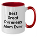 Best Great Pyrenees Mom Ever | Funny Great Pyrenees Dog Mom Two Tone Coffee Mug | Gifts For Great Pyrenees Dog Lovers | Great Pyrenees Dog Gifts For Women | Father's Day Unique Gifts - Additional