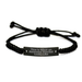 Teacher Gifts from Friends for Awesome Educators, Inspirational Rope Bracelte for Father's Day - 'This Is What An Awesome Teacher Looks Like' - Image 1
