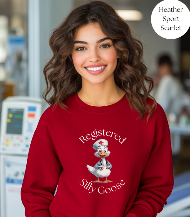 Registered Silly Goose Sweatshirt, Nurse Shirt, Nurse Gift, Nurse Shirt, Funny Shirt, Funny Goose Shirt,Funny Gift, Nurse Day, Graduation