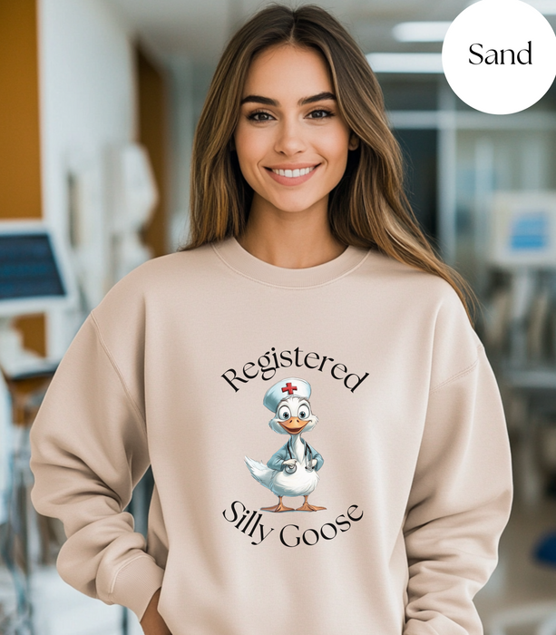 Registered Silly Goose Sweatshirt, Nurse Shirt, Nurse Gift, Nurse Shirt, Funny Shirt, Funny Goose Shirt,Funny Gift, Nurse Day, Graduation