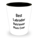 Labrador Retriever Mom Ever Gifts for Men Women - Best Father's Day Shot Glass - Image 1
