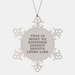Sheriff Deputy Snowflake Ornament, Funny Quote Gifts from Men to Friends on Christmas Unique Presents, Shatterproof Stainless Steel Decorations - Image 1