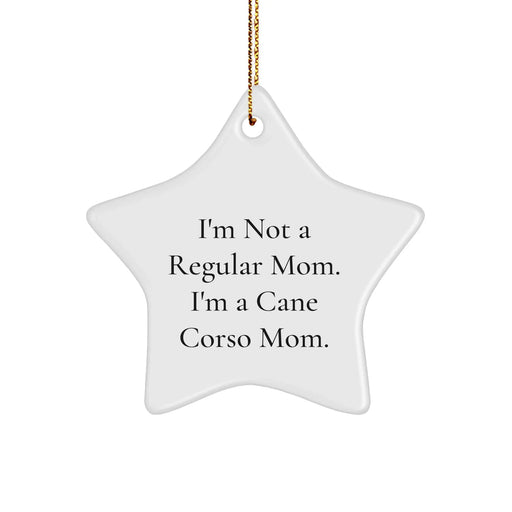 Cane Corso Dog Mom Funny Star Ornament Gifts from Friends for Unique Christmas Memorable Presents - Image 1