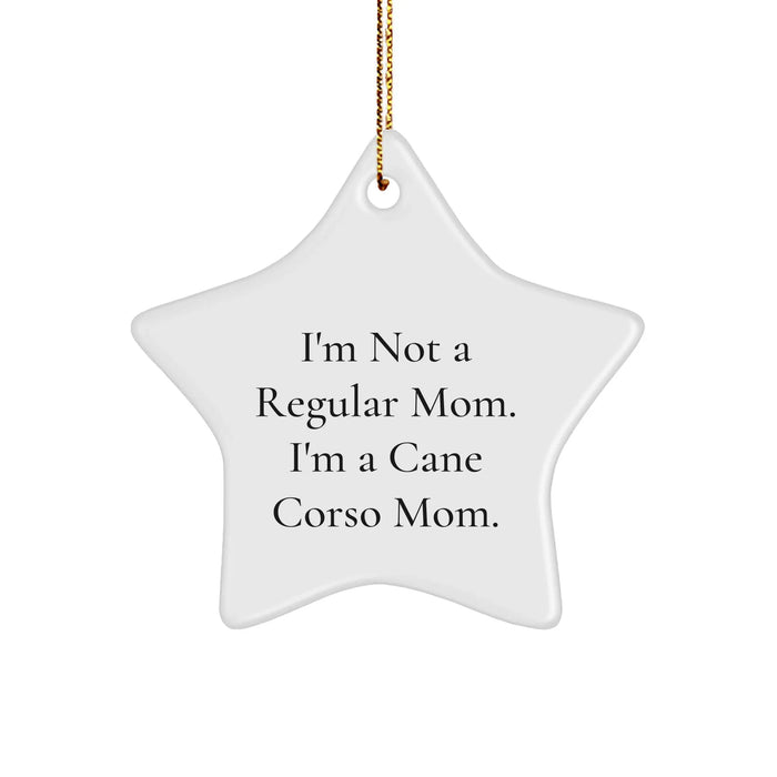 Cane Corso Dog Mom Funny Star Ornament Gifts from Friends for Unique Christmas Memorable Presents - Image 1