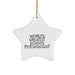 Funny School Psychologist Star Ornament, 'World's Greatest' Quote, Gifts from Family to School Psychologist, Unique Christmas Unique Gifts for Her - Image 1