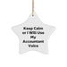 Funny Accountant Gifts for Him from Friends, 'Keep Calm Or I Will Use My Accountant Voice' Star Ornament, Christmas Unique Gifts for Men - Image 1