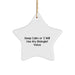 Biologist Star Ornament - Keep Calm or I'll Use My Biologist Voice, Funny Gift for Biologists, Friends, and Family from Men, Women, Coworkers, and Family at Christmas - Image 1