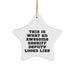 Funny Sheriff Deputy Gifts, 'This Is What An Awesome Sheriff Deputy Looks Like' Star Ornament, Christmas Unique Gifts from Friends, Family, Coworkers - Image 1