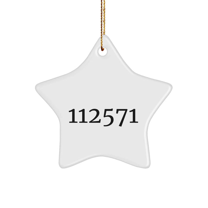 Funny Chemist Gifts from Friends - Keep Calm Or I Will Use My Chemist Voice Star Ornament for Christmas - Image 1