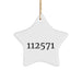 Funny Chemist Gifts from Friends - Keep Calm Or I Will Use My Chemist Voice Star Ornament for Christmas - Image 1