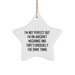 Aircraft Mechanic Gifts for Christmas - I'm Not Perfect But I'm An Aircraft Mechanic And That's Basically The Same Thing, Star Ornament, Funny Quote, Perfect for Friends, Family, and Coworkers - Image 1