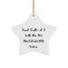 Funny Microbiologist Christmas Unique Gifts from Friends for 'Keep Calm Or I Will Use My Microbiologist Voice' Lovers - Star Ornament - Image 1