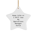 Funny Operations Manager Gifts, Keep Calm Star Ornament, Gifts from Men to Operations Manager, Christmas Unique Gifts for Office - Image 1