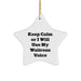 Funny Waitress Gifts, Star Ornament with Inspirational Quote, Gifts from Friends to Waitress, Christmas Memorable Presents for Waitress - Image 1