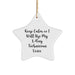 Funny X-Ray Technician Gifts from Friends and Family - 'Keep Calm Or I Will Use My X-ray Technician Voice' Star Ornament for Christmas - Image 1