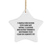 Funny Mum Gifts: Gifts from Us to Mum, Star Ornament with Inspirational Quote, Christmas Unique Gifts for Mum, Printed with Sublimation Technology - Image 1
