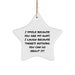 Aunt Gifts from Men, Funny Aunt Star Ornament for Aunt, Christmas Unique Gifts for Aunt - Image 1