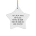 Funny Quote Bonus Dad Star Ornament Gifts from Men to Bonus Dad Christmas - Image 1