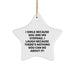 Funny Stepdad Gifts, I Smile Because You Are My Stepdad, Star Ornament, Christmas Unique Presents from Friends to Family - Image 1