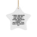 Funny Big Sister Gifts from Family or Friends - Star Ornament with I Smile Because You Are My Big Sister, I Laugh Because There's Nothing You Can Do About It! Quote for Big Sister on Christmas - Image 1