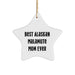 Best Alaskan Malamute Mom Ever Gifts | Funny Alaskan Malamute Gifts | Alaskan Malamute Dog Christmas Unique Gifts | 3" Star Ornament for Christmas Tree Decorations - Image 1