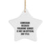 Comedian Gifts, Funny Star Ornament, 'Comedian. Because Freaking' genius Is Not An Official Job Title.' Christmas Decoration Gifts from Friends to Comedian - Image 1
