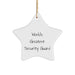 Funny Security Guard Gifts for Christmas - World's Greatest Security Guard Star Ornament from Men to Family - Image 1