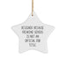 Designer Gifts from Friends for the genius in Your Life, Funny Star Ornament, Christmas Unique Gifts for Him Her, Her, or Them, 'Designer. Because Freaking' genius Is Not An Official Job Title.' - Image 1