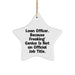 Funny Loan Officer Gifts, 'Loan Officer. Because Freaking' genius Is Not An Official Job Title.' Star Ornament for Christmas, Gifts from Family to Loan Officer Friends - Image 1