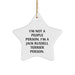 Funny Jack Russell Terrier Dog Lover Christmas Unique Gifts from Friends for Family Star Ornament - Image 1