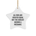 Funny Mechanic Gifts from Men - Mechanic Star Ornament, All Men Are Created Equal But The Coolest Become A Mechanic, Christmas Unique - Image 1