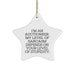 Funny Auctioneer Gifts from Friends - 'I'm An Auctioneer...' Star Ornament for Christmas - Image 1