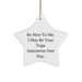 Funny Yoga Instructor Gifts from Friends - 'Be Nice To Me' Star Ornament for Christmas - Image 1