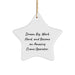 Crane Operator Gifts from Family - Inspirational Star Ornament, 'Dream Big, Work Hard, And Become An Amazing Crane Operator.' for Christmas - Image 1