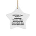 Funny Substitute Teacher Gifts from Friends to Family - Star Ornament for Christmas - Image 1