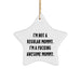 Funny Mommy Gifts from Men to Awesome Moms, Star Ornament for Christmas - Image 1