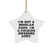 Funny Aunt Gifts, 'I'm Not A Regular Aunt. I'm A F--king Awesome Aunt.' Star Ornament, Gifts from Men to Aunt, Perfect for Christmas Unique Gifts - Image 1