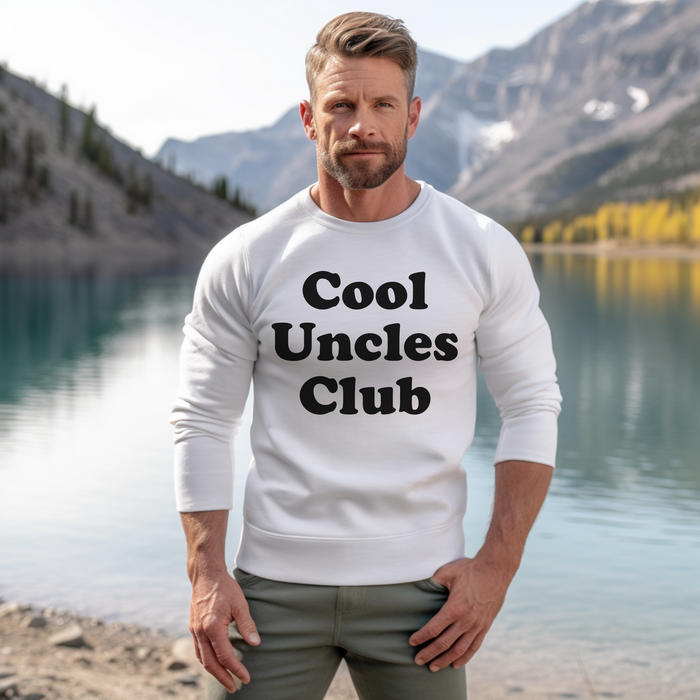 Cool Uncle Club Sweatshirt, Gift for Cool Uncle, Perfect Uncle Gift, Awesome Uncle Gift, Christmas, Birthday, Graduation