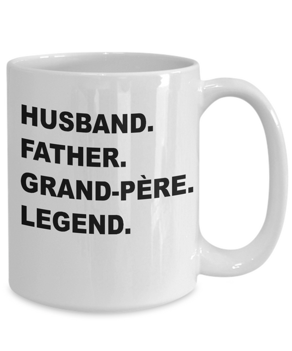 Perfect Grand-pere Gift, Grand-pere Coffee Mug, Grand-pere Christmas, Grand-pere Birthday, Valentines Day, Awesome Grand-pere, New Grand-pere