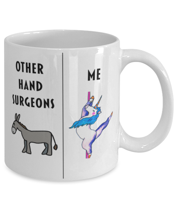 Funny Hand Surgeon Coffee Mug, Gift for Hand Surgeon, Gag Gift for Hand Surgeon, Unique Gift for Hand Surgeon, Cheap Hand Surgeon Gift, Donkey Unicorn Mug