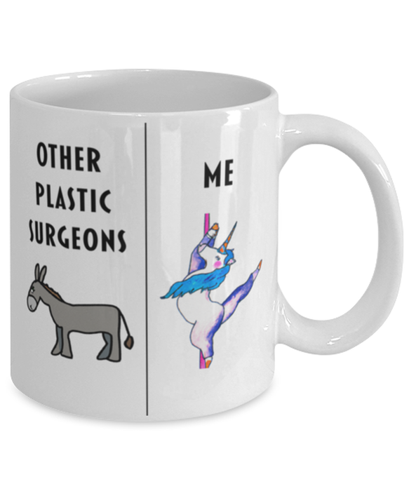 Funny Plastic Surgeon Coffee Mug, Gift for Plastic Surgeon, Gag Gift for Plastic Surgeon, Unique Gift for Plastic Surgeon, Cheap Plastic Surgeon Gift, Donkey Unicorn Mug