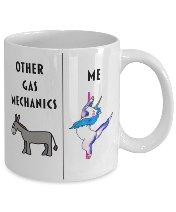 Funny Gas Mechanic Coffee Mug, Gift for Gas Mechanic, Gag Gift for Gas Mechanic, Unique Gift for Gas Mechanic, Cheap Gas Mechanic Gift, Donkey Unicorn Mug