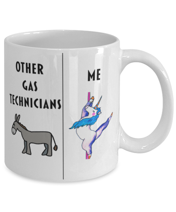 Funny Gas Technician Coffee Mug, Gift for Gas Technician, Gag Gift for Gas Technician, Unique Gift for Gas Technician, Cheap Gas Technician Gift, Donkey Unicorn Mug