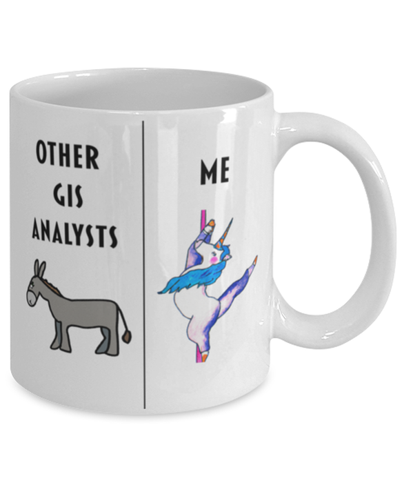 Funny GIS Analyst Coffee Mug, Gift for GIS Analyst, Gag Gift for GIS Analyst, Unique Gift for GIS Analyst, Cheap GIS Analyst Gift, Donkey Unicorn Mug