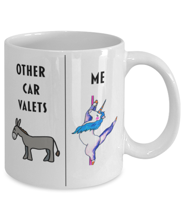 Funny Car Valet Coffee Mug, Gift for Car Valet, Gag Gift for Car Valet, Unique Gift for Car Valet, Cheap Car Valet Gift, Donkey Unicorn Mug