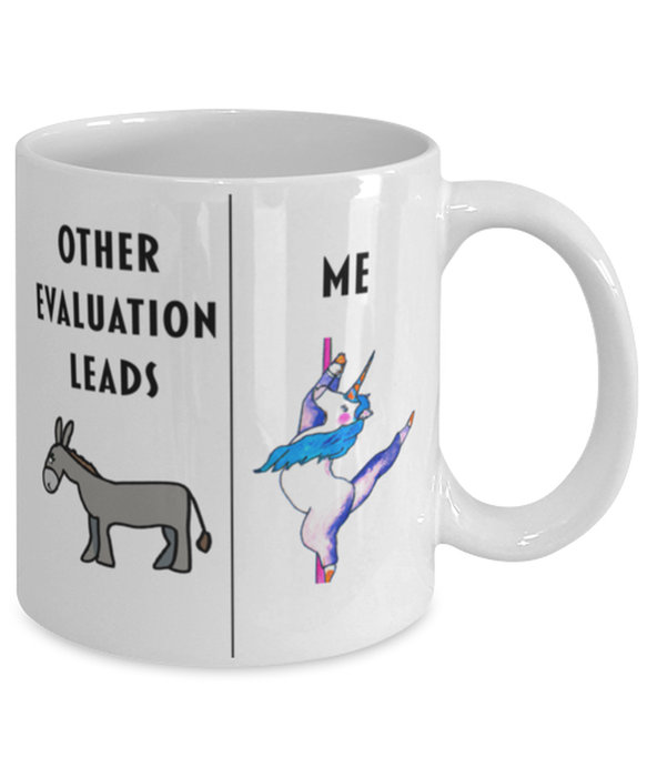 Funny Evaluation Lead Coffee Mug, Gift for Evaluation Lead, Gag Gift for Evaluation Lead, Unique Gift for Evaluation Lead, Cheap Evaluation Lead Gift, Donkey Unicorn Mug