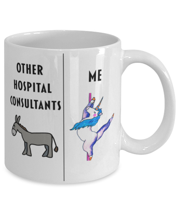 Funny Hospital Consultant Coffee Mug, Gift for Hospital Consultant, Gag Gift for Hospital Consultant, Unique Gift for Hospital Consultant, Cheap Hospital Consultant Gift, Donkey Unicorn Mug