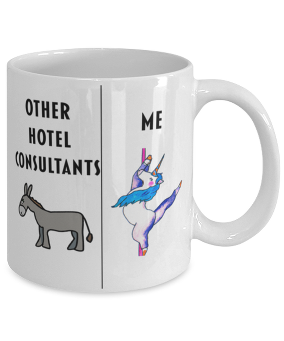 Funny Hotel Consultant Coffee Mug, Gift for Hotel Consultant, Gag Gift for Hotel Consultant, Unique Gift for Hotel Consultant, Cheap Hotel Consultant Gift, Donkey Unicorn Mug