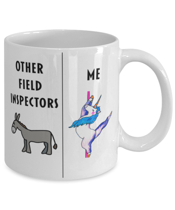 Funny Field Inspector Coffee Mug, Gift for Field Inspector, Gag Gift for Field Inspector, Unique Gift for Field Inspector, Cheap Field Inspector Gift, Donkey Unicorn Mug