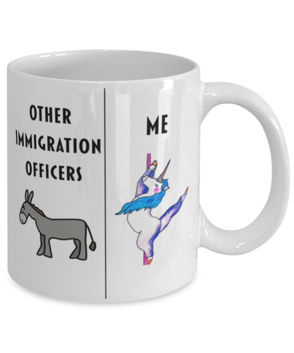 Funny Immigration Officer Coffee Mug, Gift for Immigration Officer, Gag Gift for Immigration Officer, Unique Gift for Immigration Officer, Cheap Immigration Officer Gift, Donkey Unicorn Mug